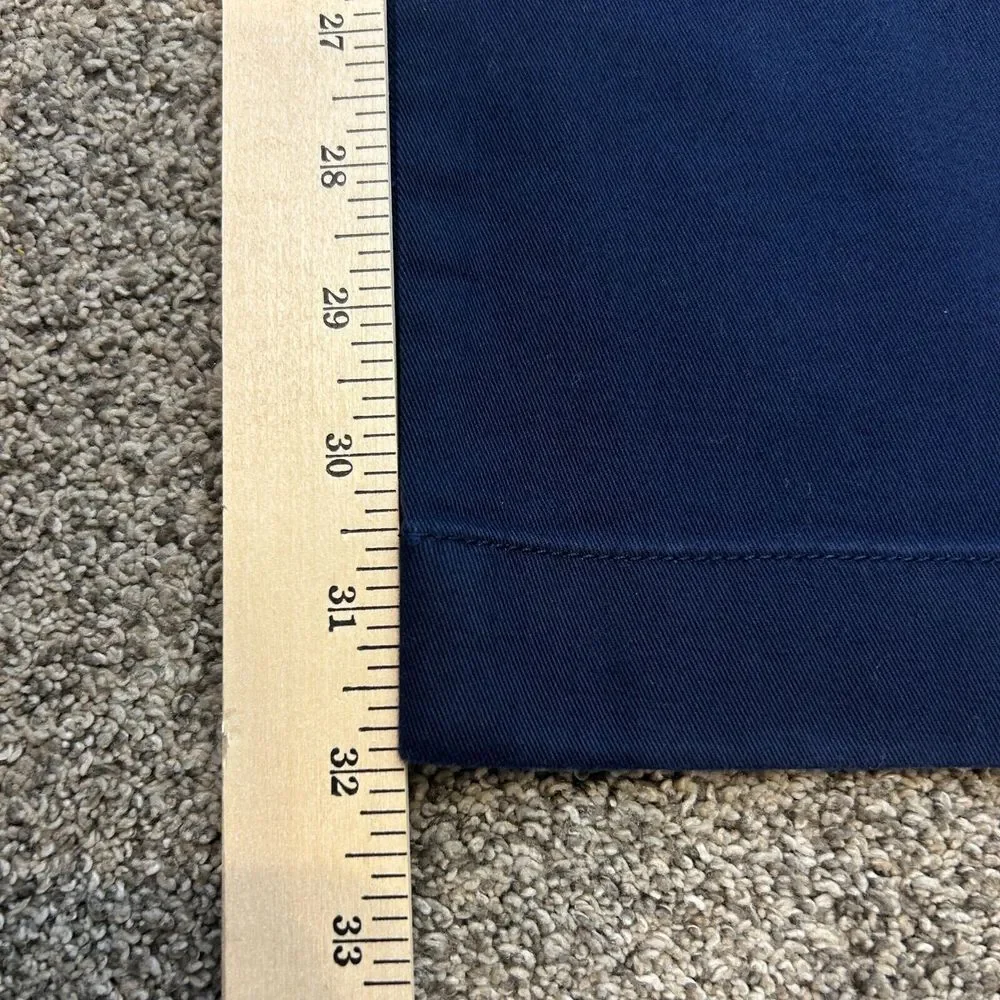 J.Crew Chino Pants Mens 39x32 Navy Blue Athletic Slim Straight Preppy Formal NWT - Picture 10 of 13